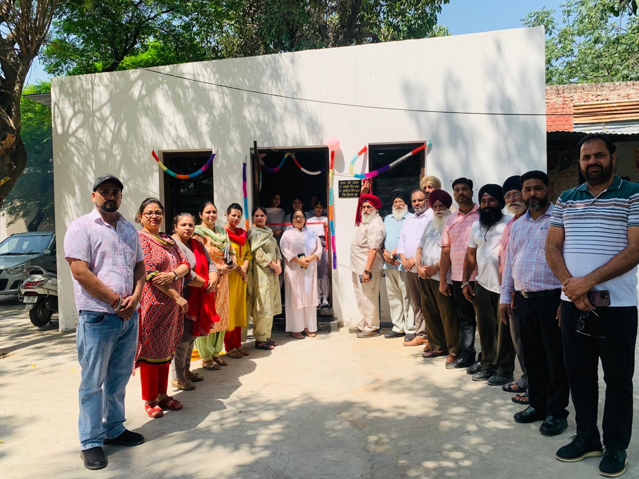 Inauguration of hall room built for school children by donors.